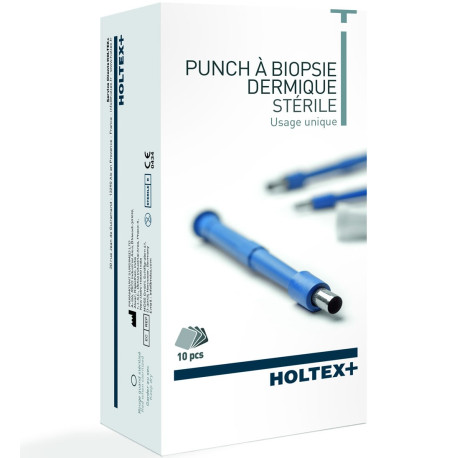 Punch à biopsie dermique HOLTEX, la boite de 10