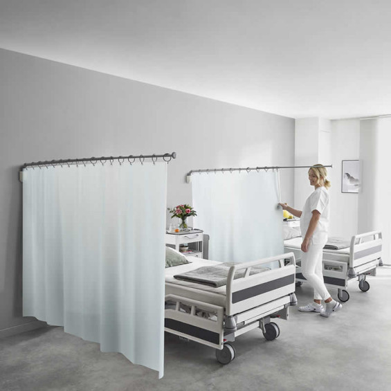 Promotion paravent médical télescopique Ropimex longueur 210cm
