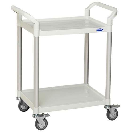 Chariot de service 2 plateaux plastique