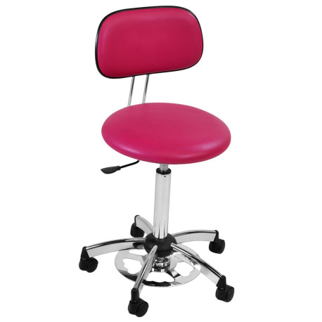 Tabouret commande au pied avec dossier
