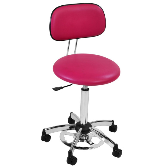 Tabouret commande au pied avec dossier