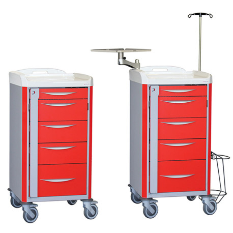 Chariot d'urgence PRATICIMA Neop 400x400 à tiroirs télescopiques