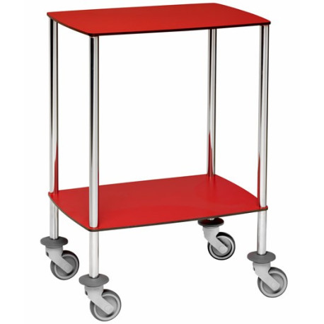 Guéridon de soins Tourinox résine compacte 2 plateaux