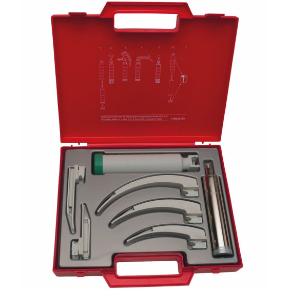 Mallette de Laryngoscopie d'urgence HEINE XP LED avec lames XP