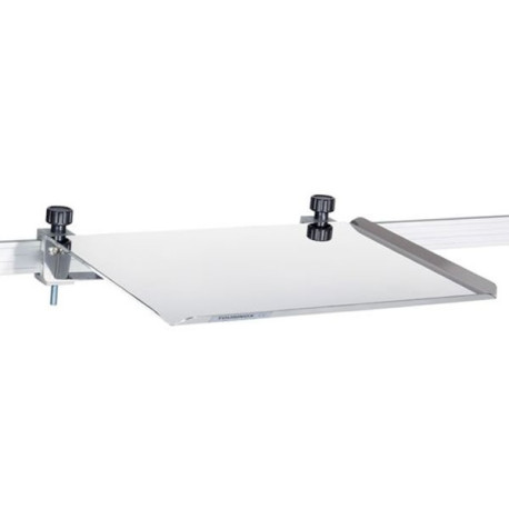 Tablette murale pour rail médical 360x300 mm en Inox