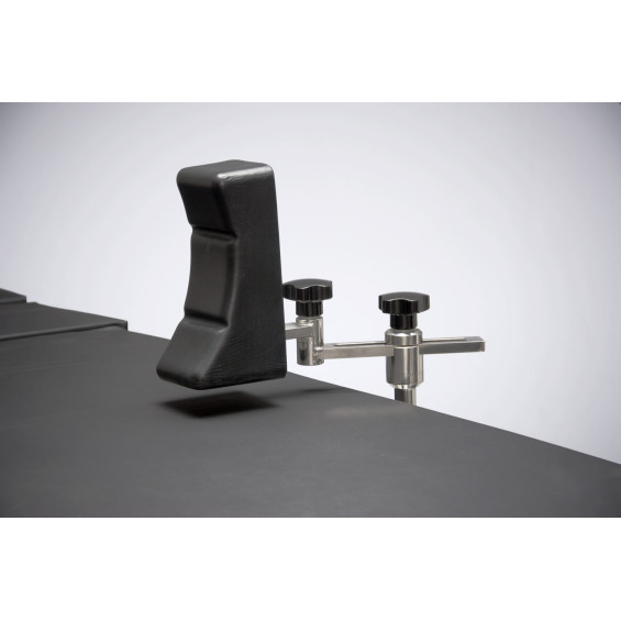 Appui latéral étroit double articulation pour table d'opération