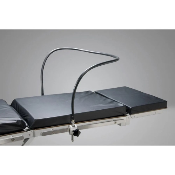 Arceau d'anesthésie flexible pour table d'opération, sans clameau