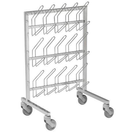 Chariot porte sabots en inox