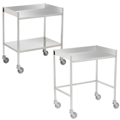 Table à instruments inox dosseret 3 côtés