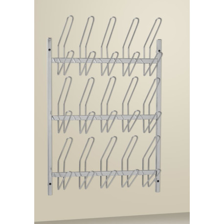 Porte-sabots de bloc opératoire mural 15 ou 30 paires