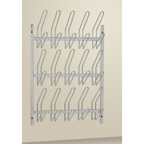 Porte-sabots de bloc opératoire mural 15 ou 30 paires