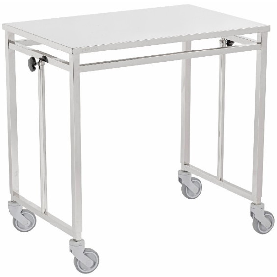 Table pont chirurgie inox 18/10 hauteur réglable