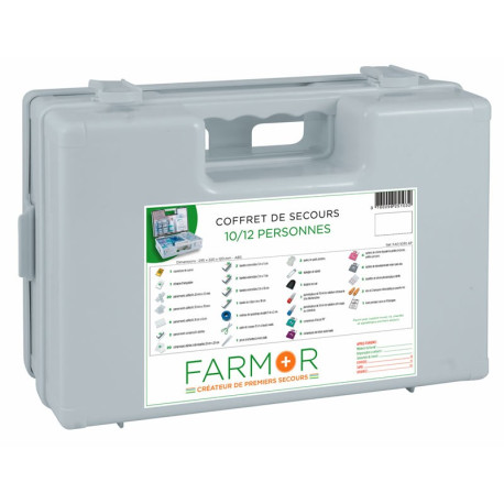 Coffret de secours FARMOR Multirisques 10 à 12 personnes