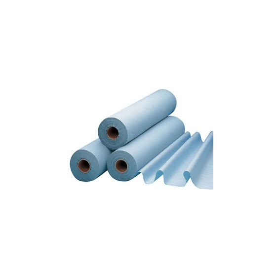 Drap d'examen plastifié gaufré - Le carton de 6 rouleaux